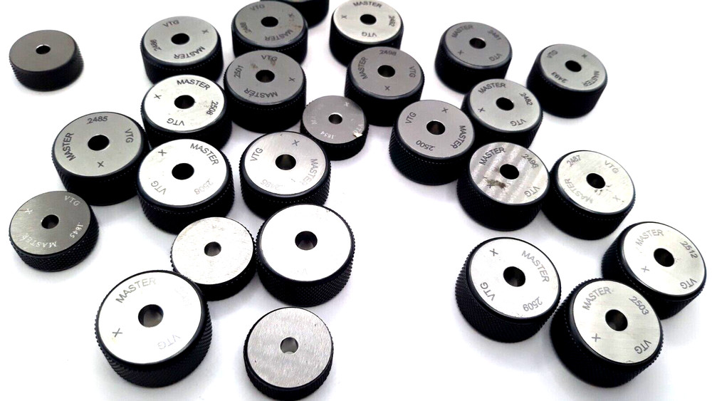 Vermont Gage Co. Master Smooth Plain Bore Ring Gage X Sizes