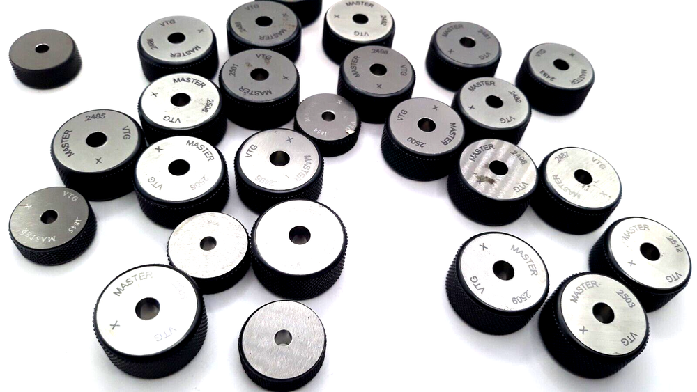 Vermont Gage Co. Master Smooth Plain Bore Ring Gage X Sizes