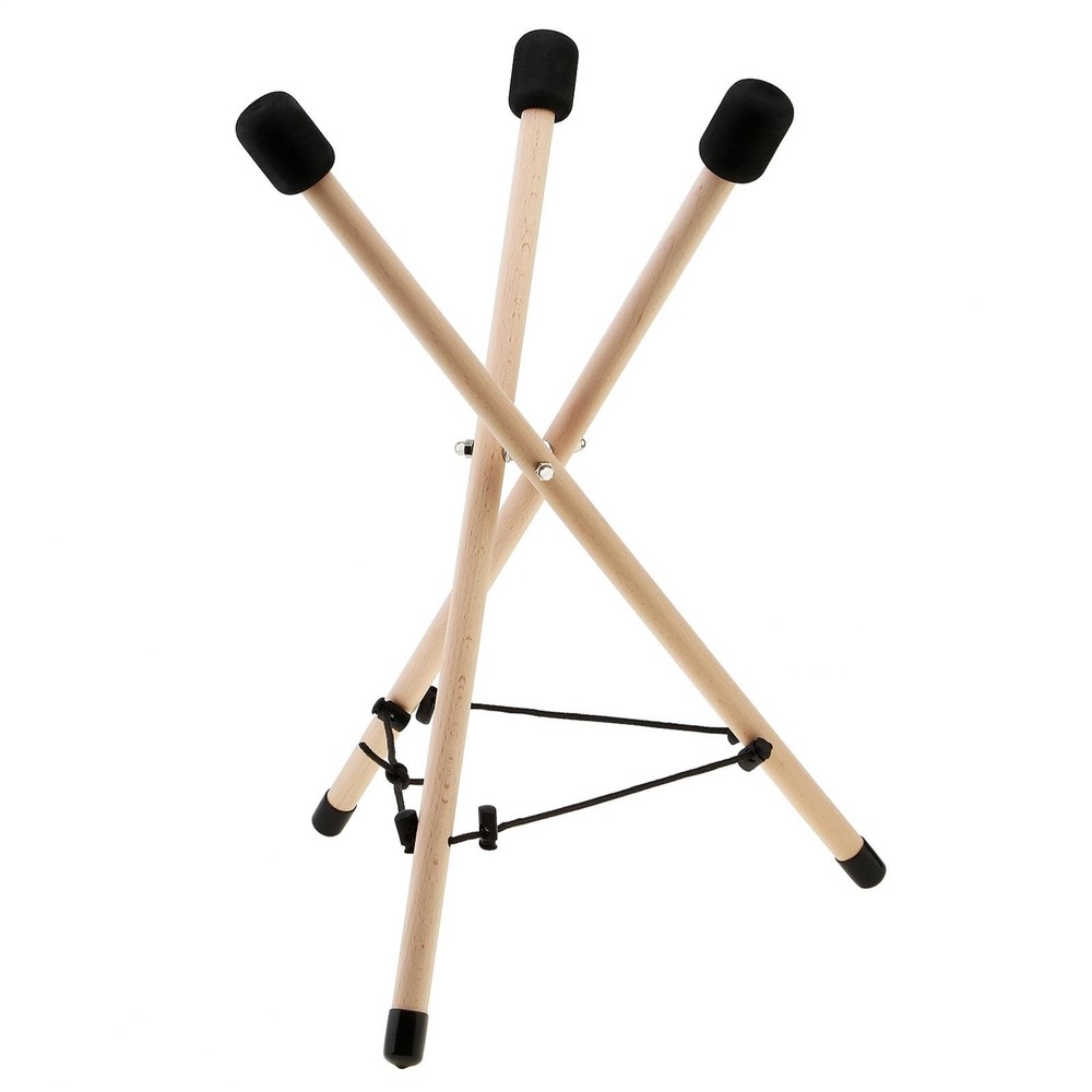 Handpan Stand, Tongue Drum Bracket Solid Wood Adjustable Tripod Structure Holder