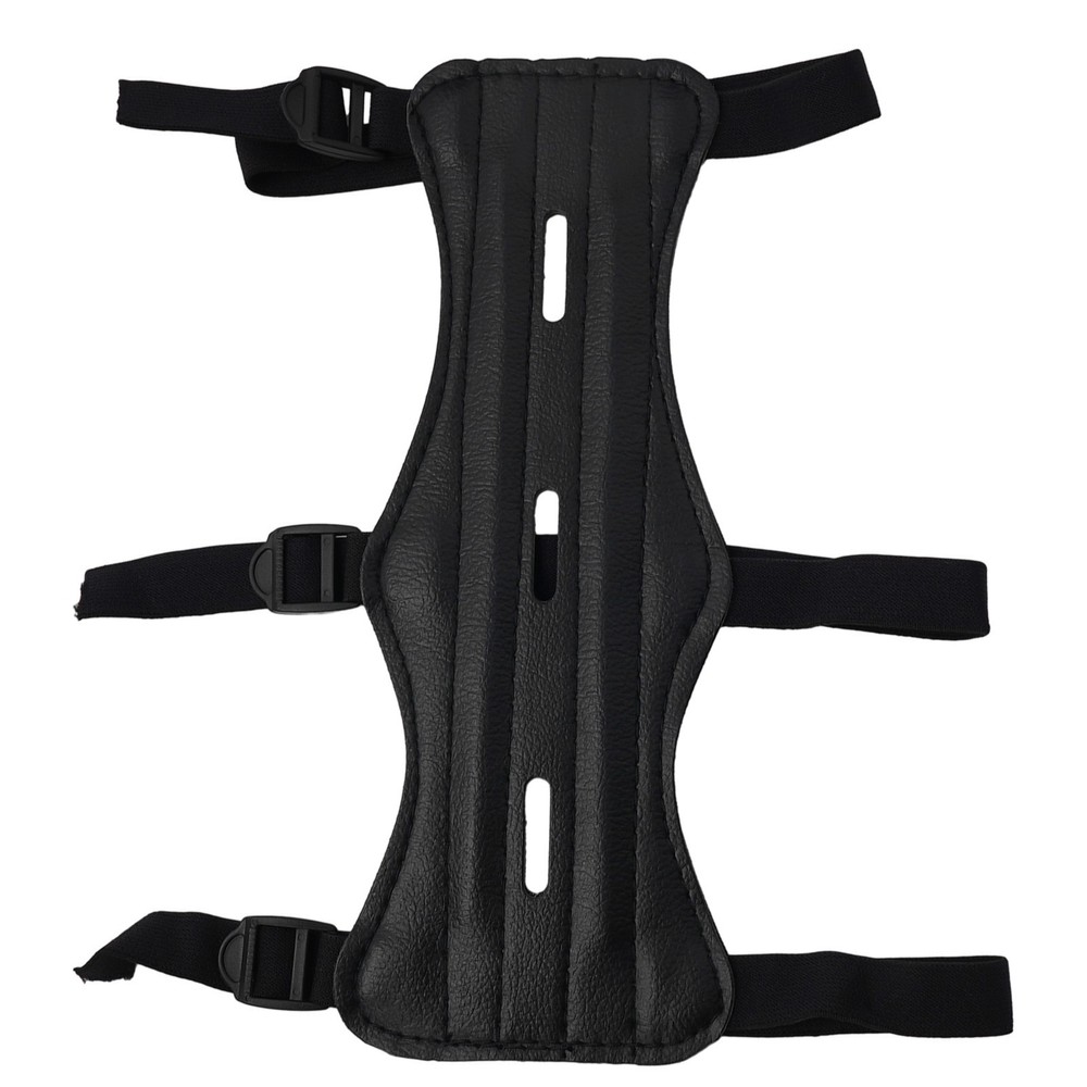 Extended Leather Guard for Bow Gear Practical Hole Design for Efficiency