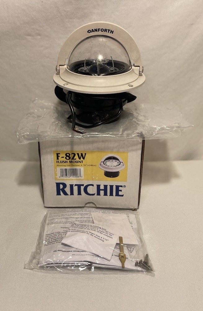 Vintage Ritchie Danforth Globebalance F-82W Flush Mount