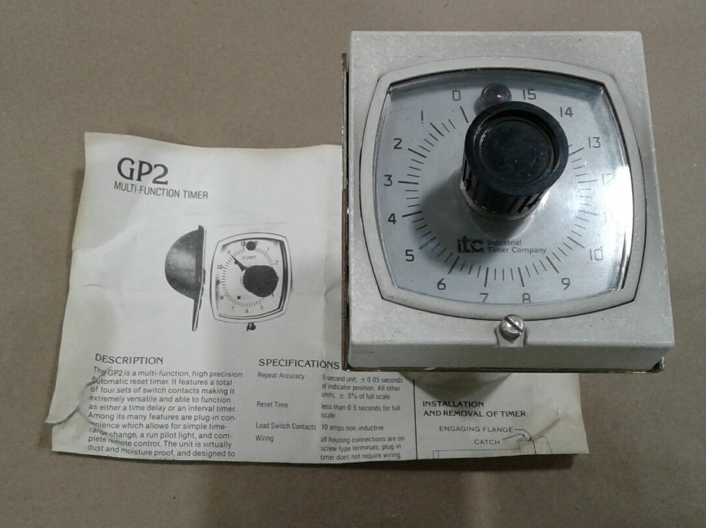 ITC GP-2 15 MULTI FUNCTION TIMER 120V 60Hz NOS #022A19
