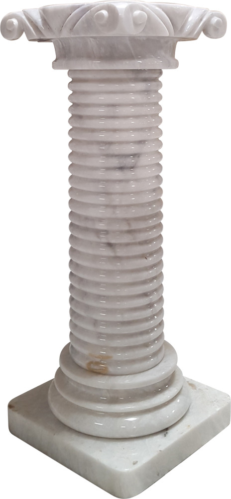 Solid Marble Pedestal Column White 35" Tall. Pickup Only.