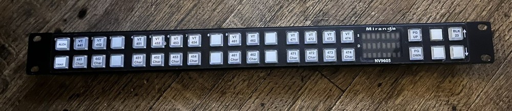 Miranda NV9605 Paging Control Panel Rack mount