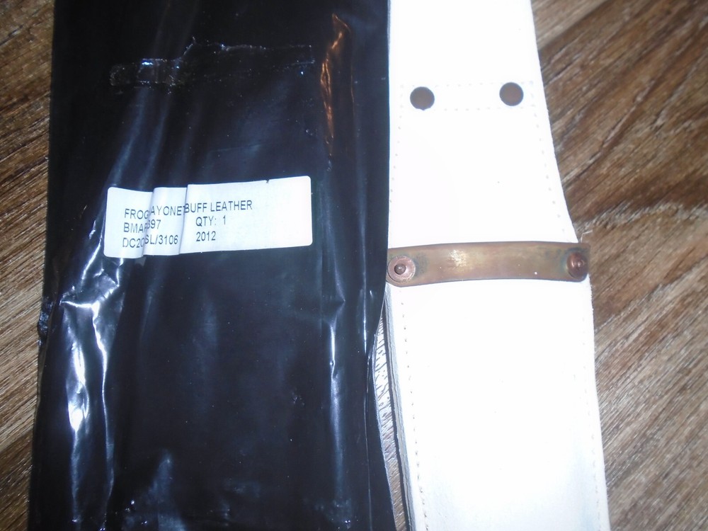 GUARDS REGIMENT FROG BUFF LEATHER NEW NEEDS CLEAN