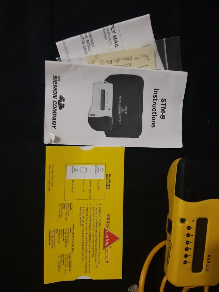 Siemon Stm-8 Network Cable Tester Kit