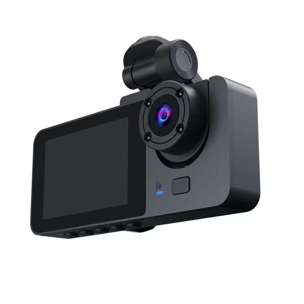 3 Camera Dash Cam Front Rear Inside - WITH WIFI- Video Recorder Night VisioN