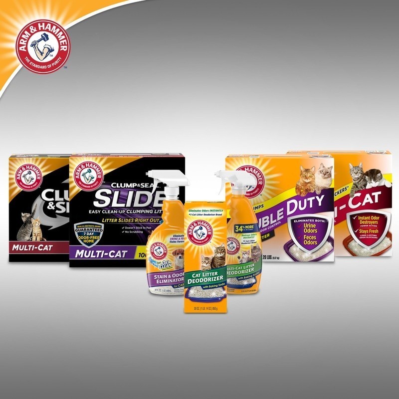 Multi-Cat Unscented Clumping Cat Litter 20lb Odor Control Dust Free Low Tracking