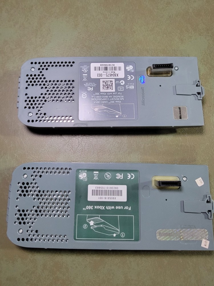 2 Microsoft Xbox 360 Hard Drive HDD Untested.