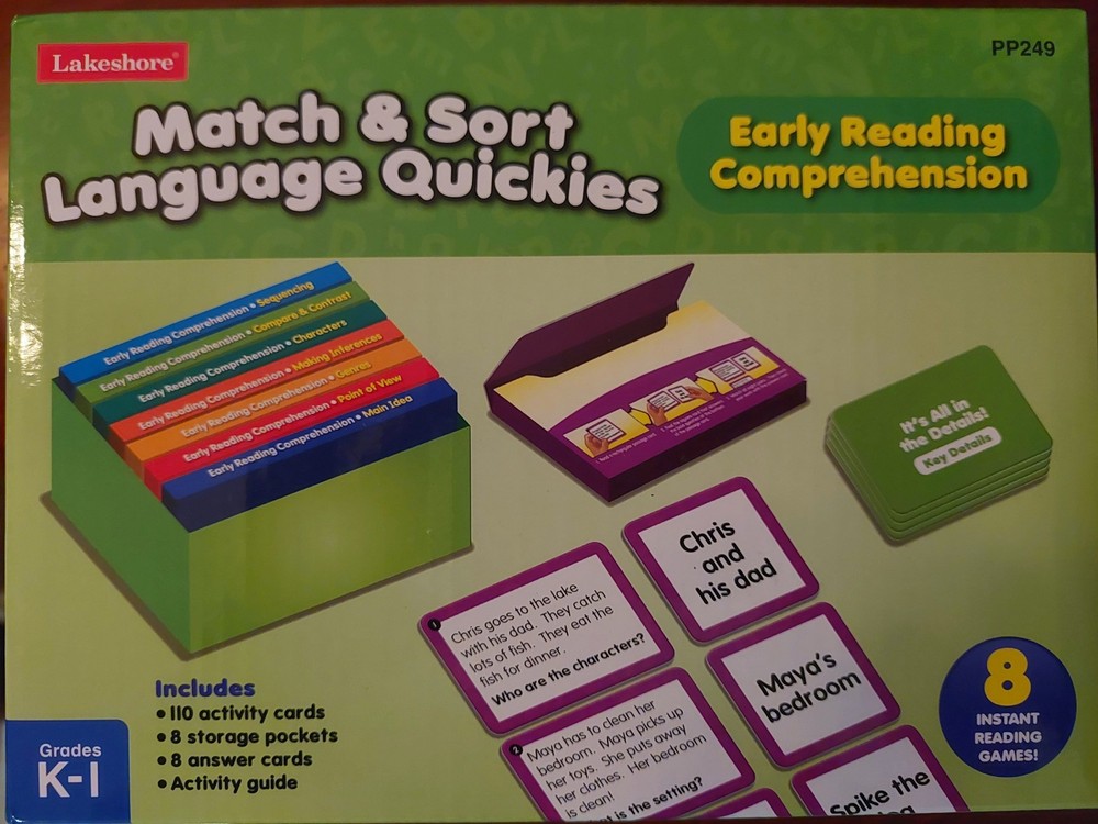 Early Reading Comprehension Match & Sort Language Quickies