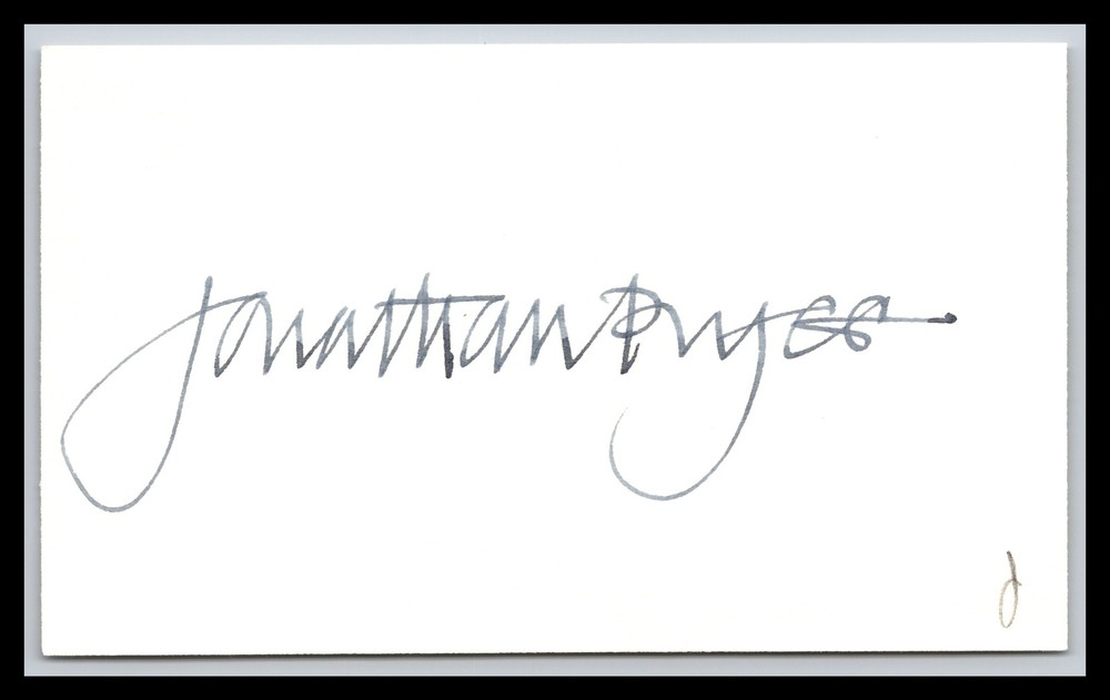 Jonathan Pryce - Actor - 3x5 Card - Signed / Autograph (d)