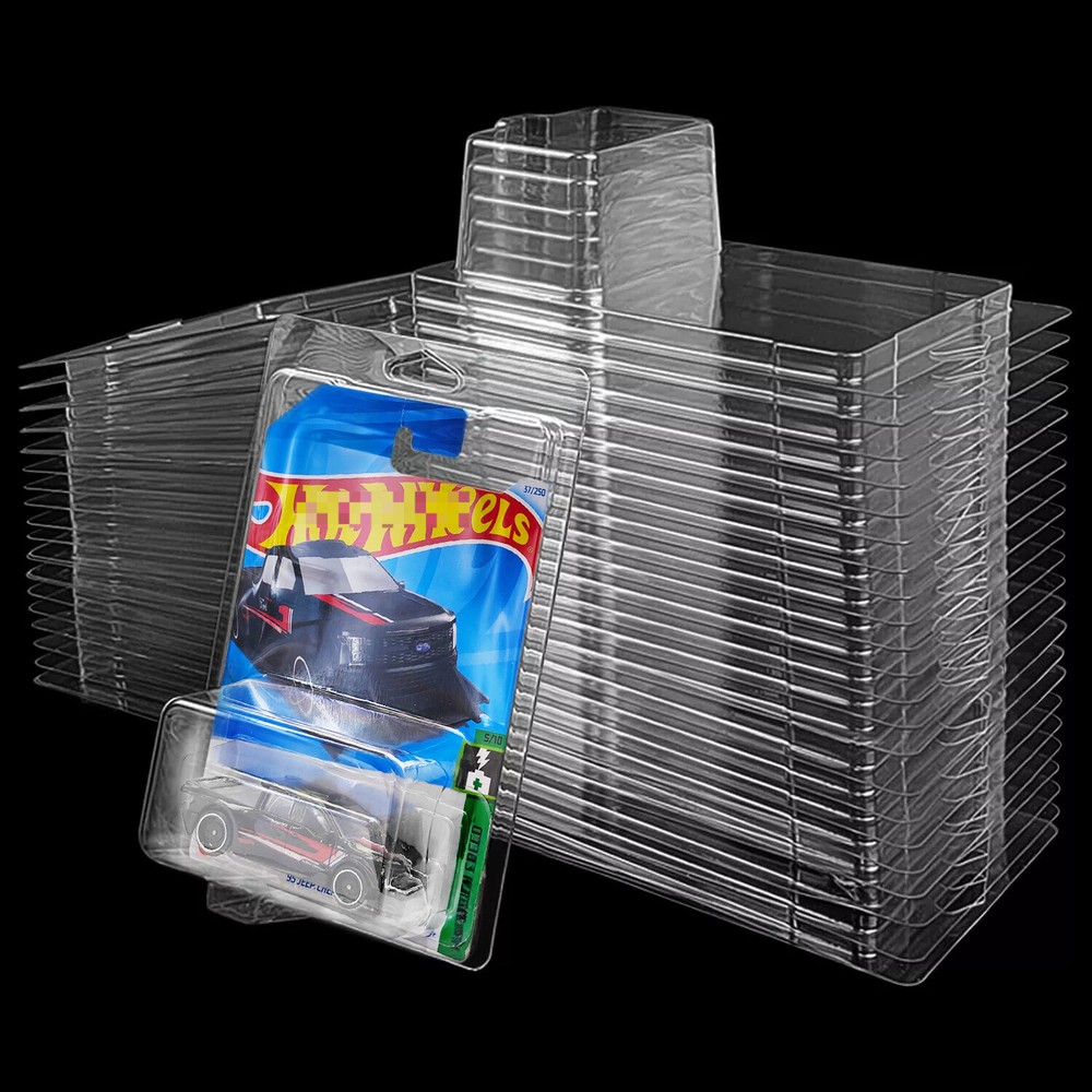 10 Pack Clear Protector Case Plastic Display For Hot Wheels & Matchbox Basic Car