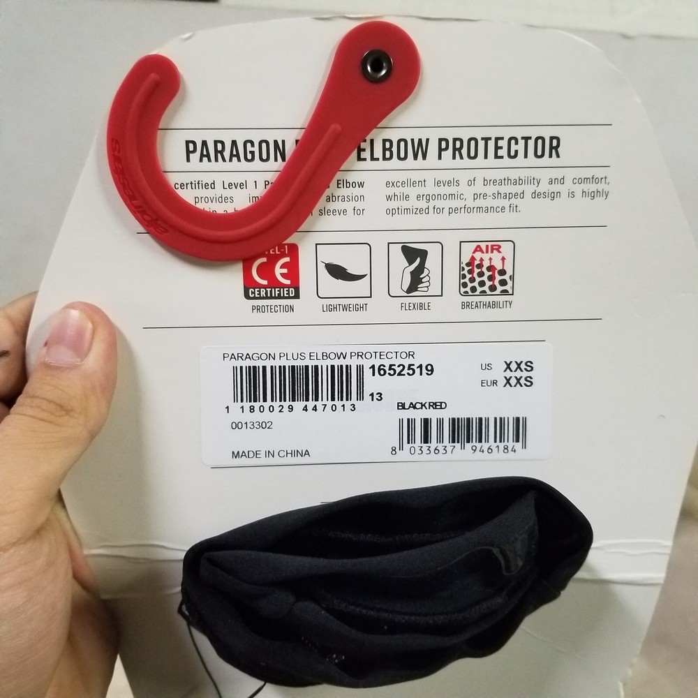 Paragon PLus Elbow Protector XXS Level-1 Black/Red