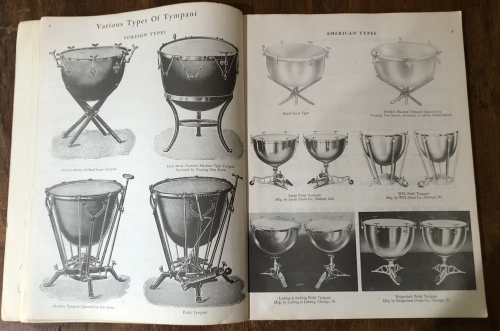1948 Saul Goodman Modern Method For Tympani Percussion Excercises & Techniques