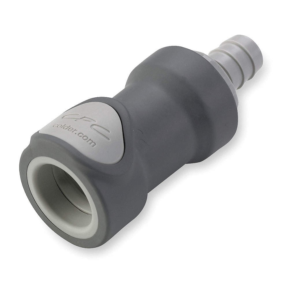 COLDER NS6D17008 Inline Coupler,Polypropylene,Shut-Off 2YDT1