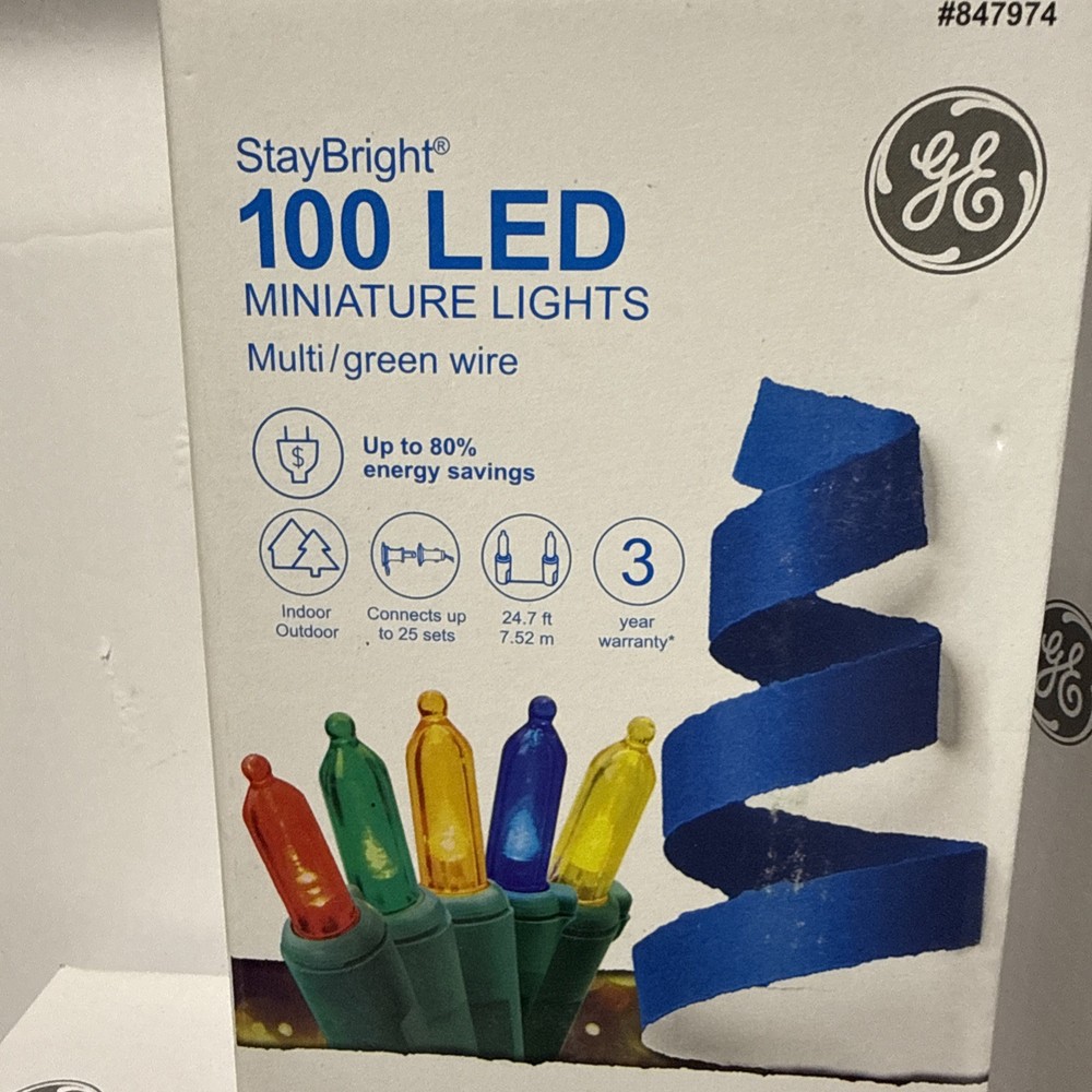 GE Staybright 100 Count LED Multi-colored Lights