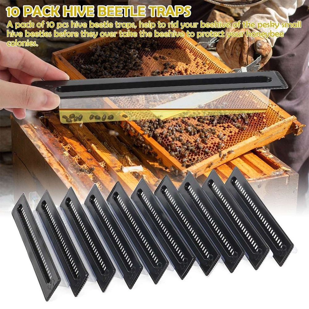 20Pcs Plastic Small Bee Hive Beetle Blaster Beehive Beetle Traps Beekeeping Tool