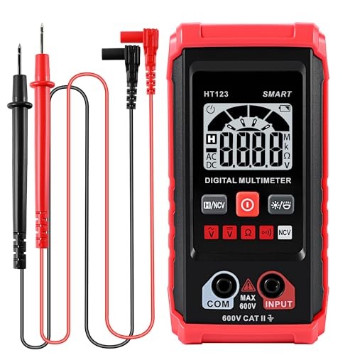 HT123 Digital Multimeter, Automatic AC DC Voltmeter, Non Contact Voltage