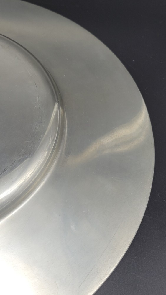 Vintage Just Andersen Denmark Pewter Plate, 11 1/2"