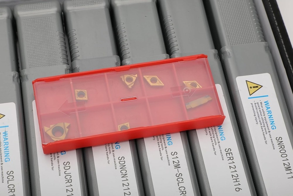 Versatile 21-Pc Indexable Lathe Tool Kit with Shock-Proof Holders & Inserts