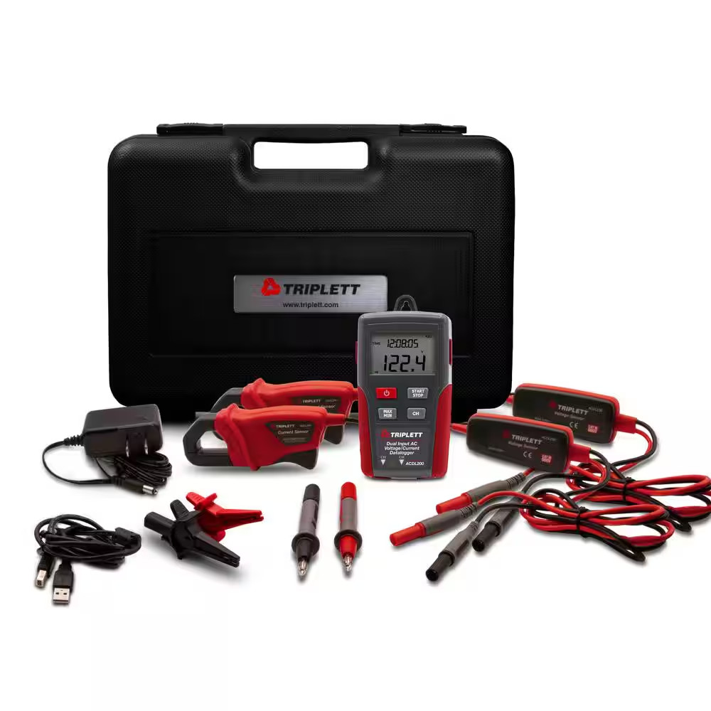 Dual Input True RMS AC Voltage/Current Datalogger