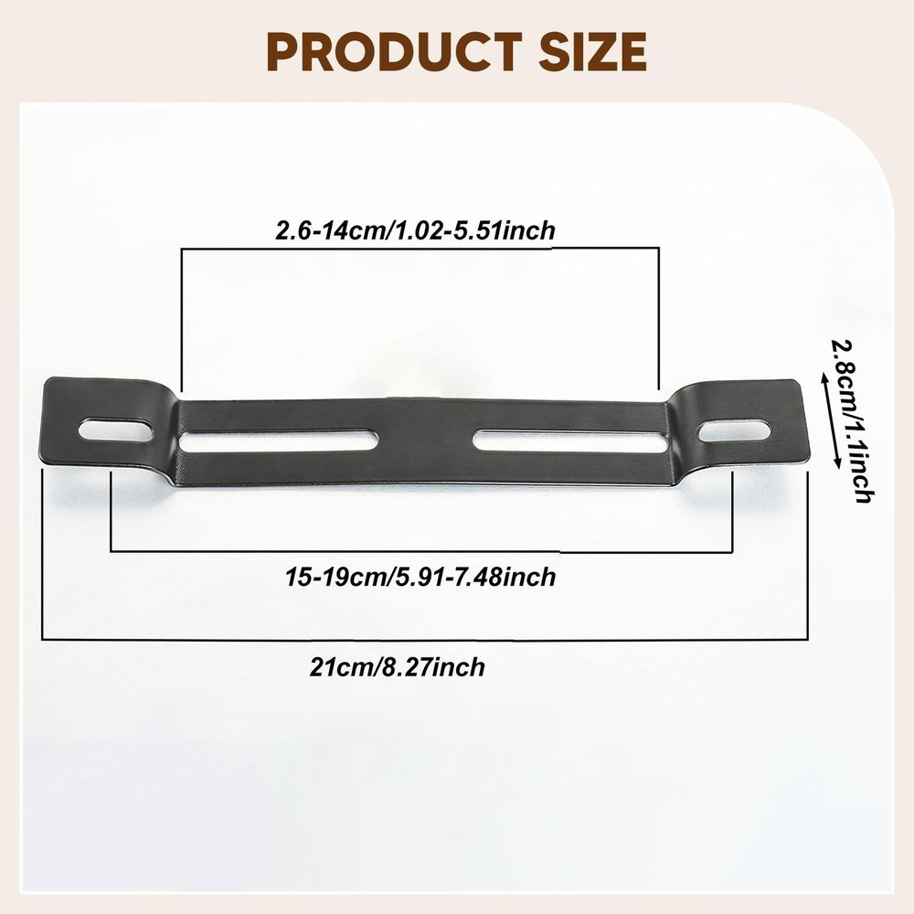 Motorcycle License Plate Bracket Sturdy Support Alloy Easy Installation