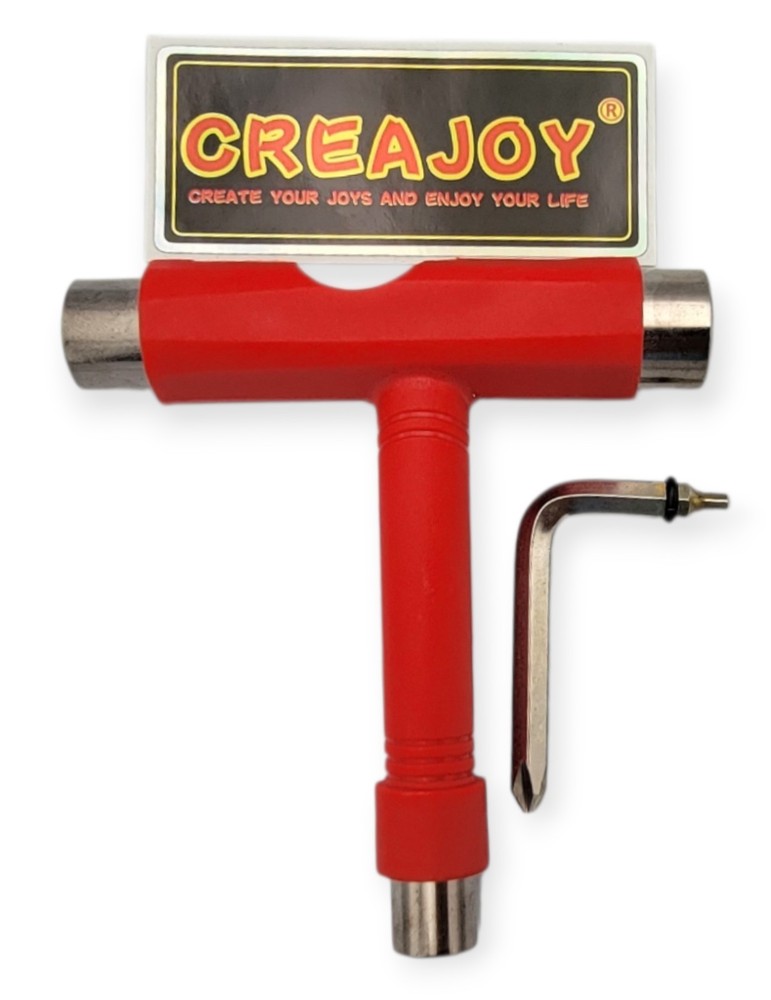 CREAJOY 5 Tools-in-One Skate Multi-Function Portable Skateboard Accessory