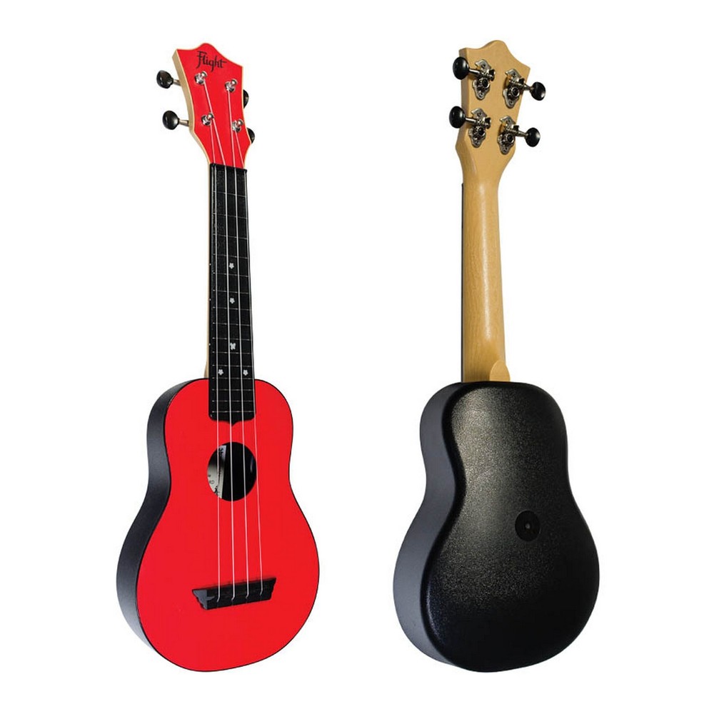 Flight, 4-String Travel Series Soprano Ukulele, Red