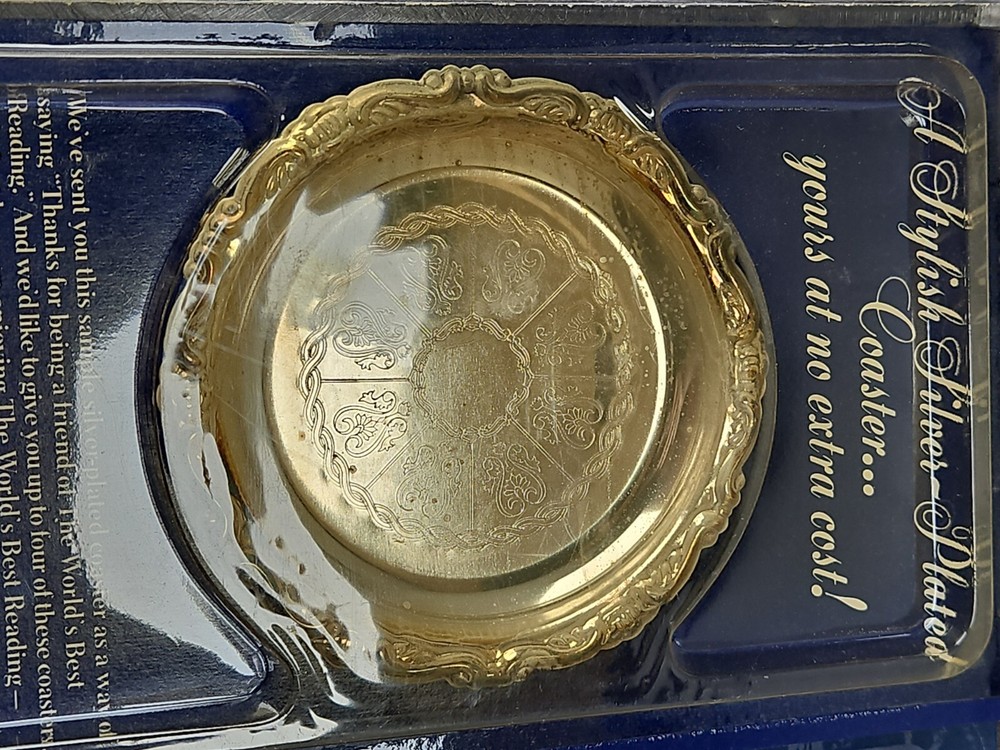 1989 Reader's Digest Silver-plated Coasters