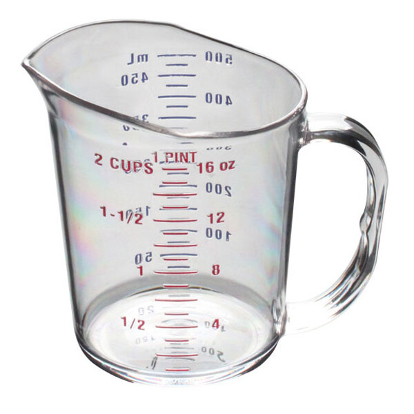 Thunder Group PLMD016CL 1 Pint Dishwasher Safe Polycarbonate Measuring Cup