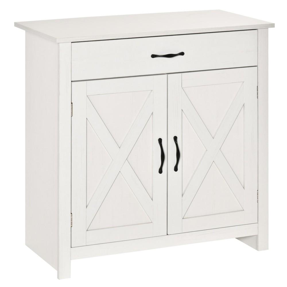 32" Modern Farm Style Sideboard Storage Buffet Server Cabinet Organizer