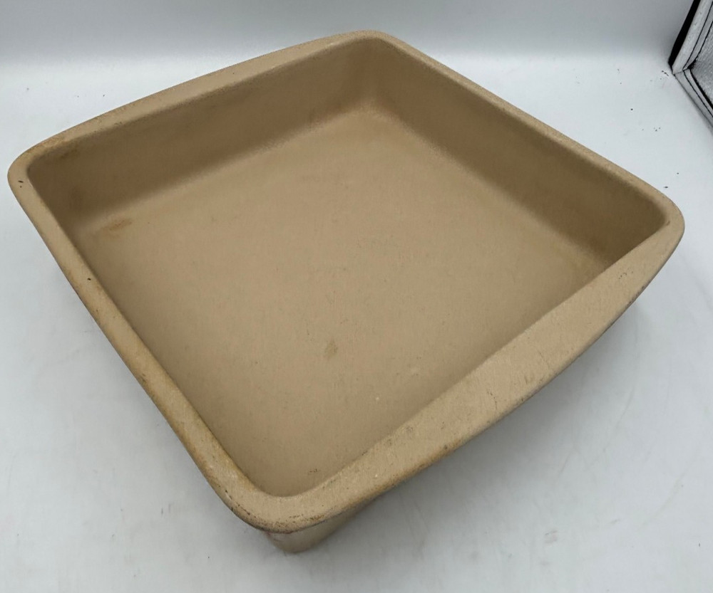 Vintage Pampered Chef Square Baker #1490 with Cookbook