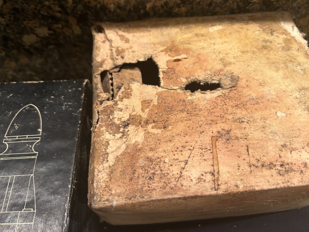 Webra RC airplane engine box in poor condition