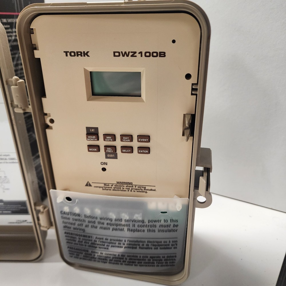 TORK DWZ100B Electronic Timer Tan Beige Plastic