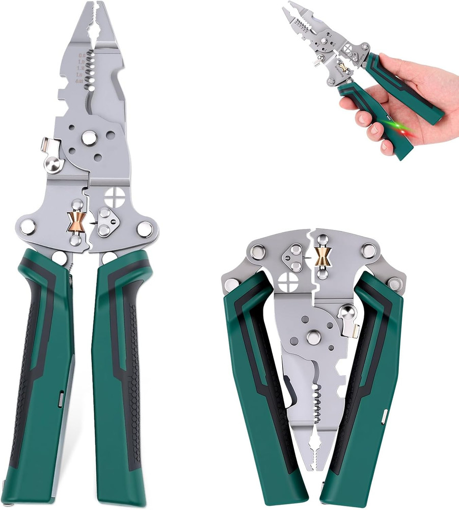 Multi-Function Foldable Wire Stripper with Voltage Tester Professional Foldable