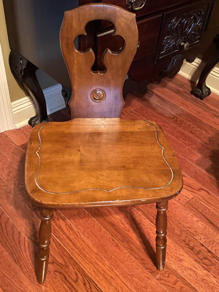 Mid Century Tyrolean Accent Chair, Saddle Clover