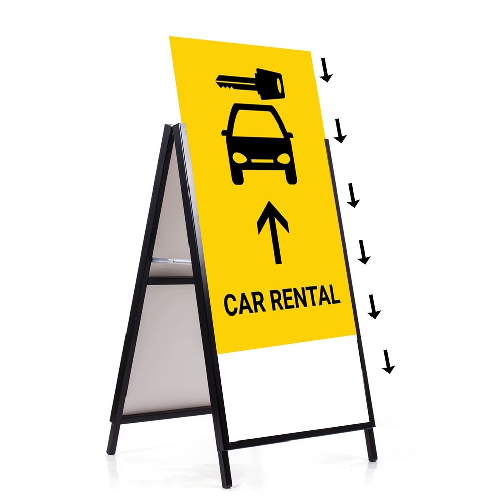 Heavy-Duty A-Frame Sign Holder 24" x 36" Double-Sided Display