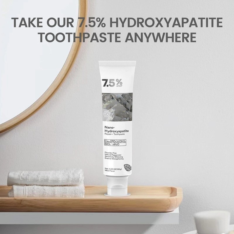 7.5% Hap Nano-Hydroxyapatite Toothpaste Remove Deep Clean 120g US