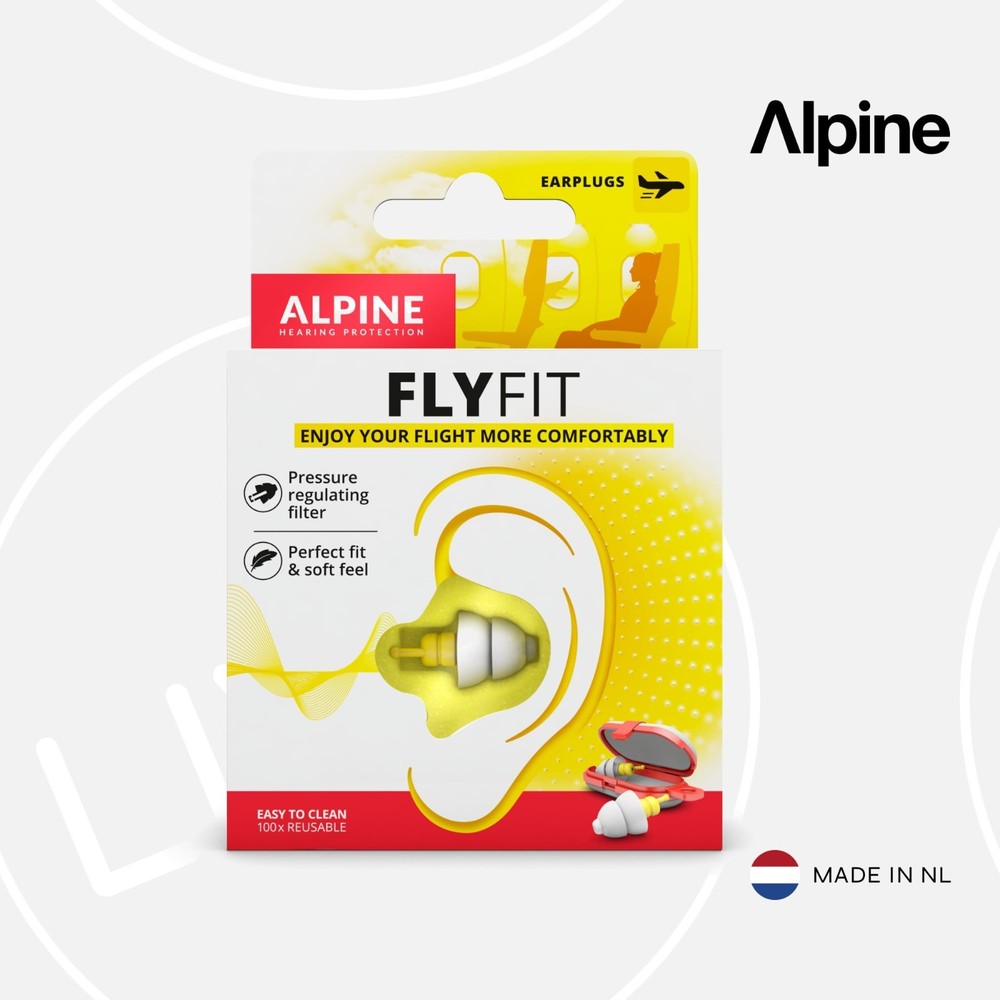 Alpine FlyFit Earplugs | Airplane Ear Plug For Flight Pressure