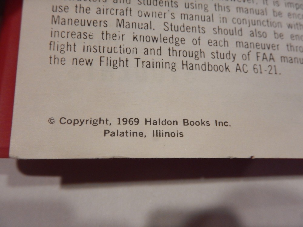 Flight Maneuvers Manual Revised For Instructors and Stude 1973