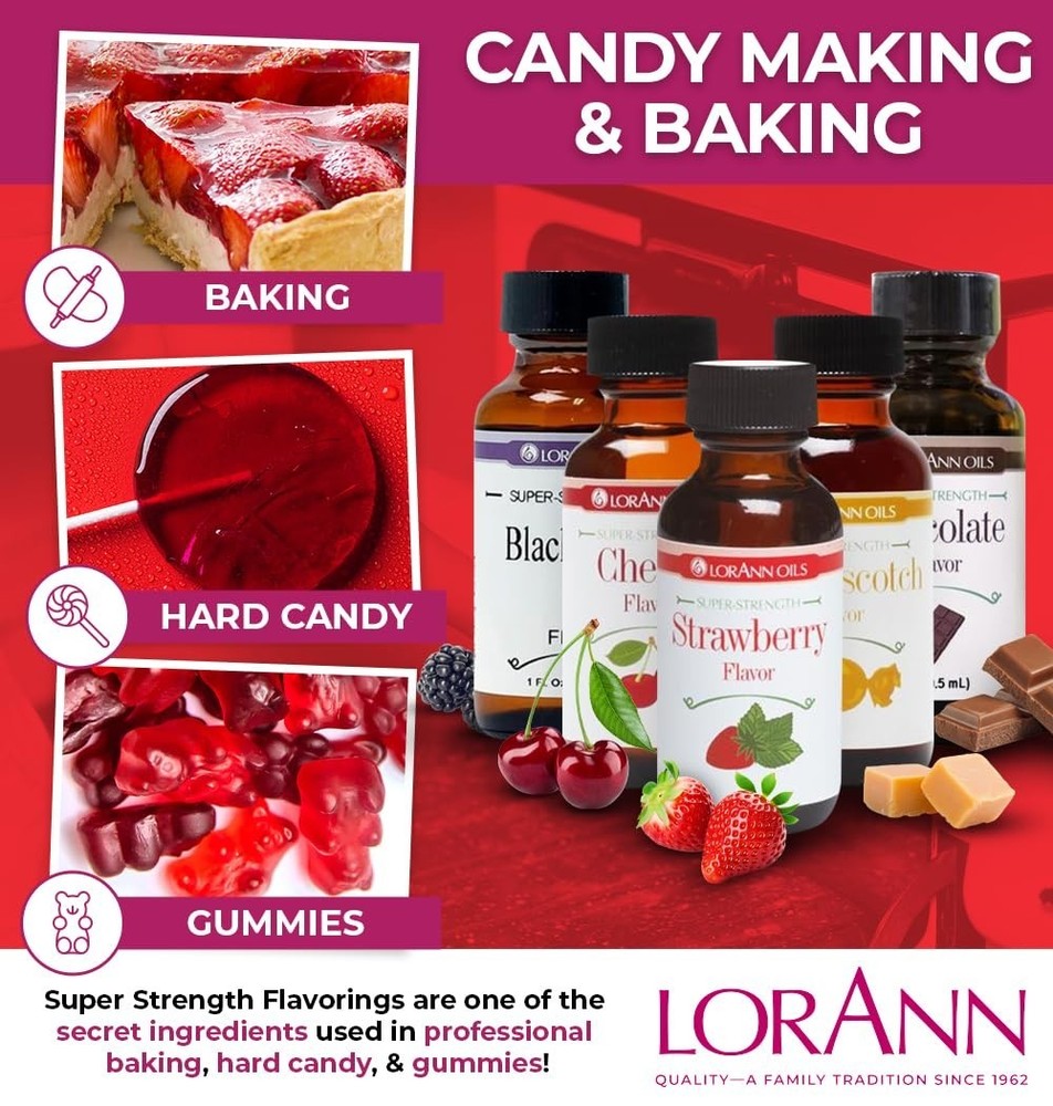 Super Strength Flavoring - Used For Candy Making, Flavoring Extracts, Baking,...
