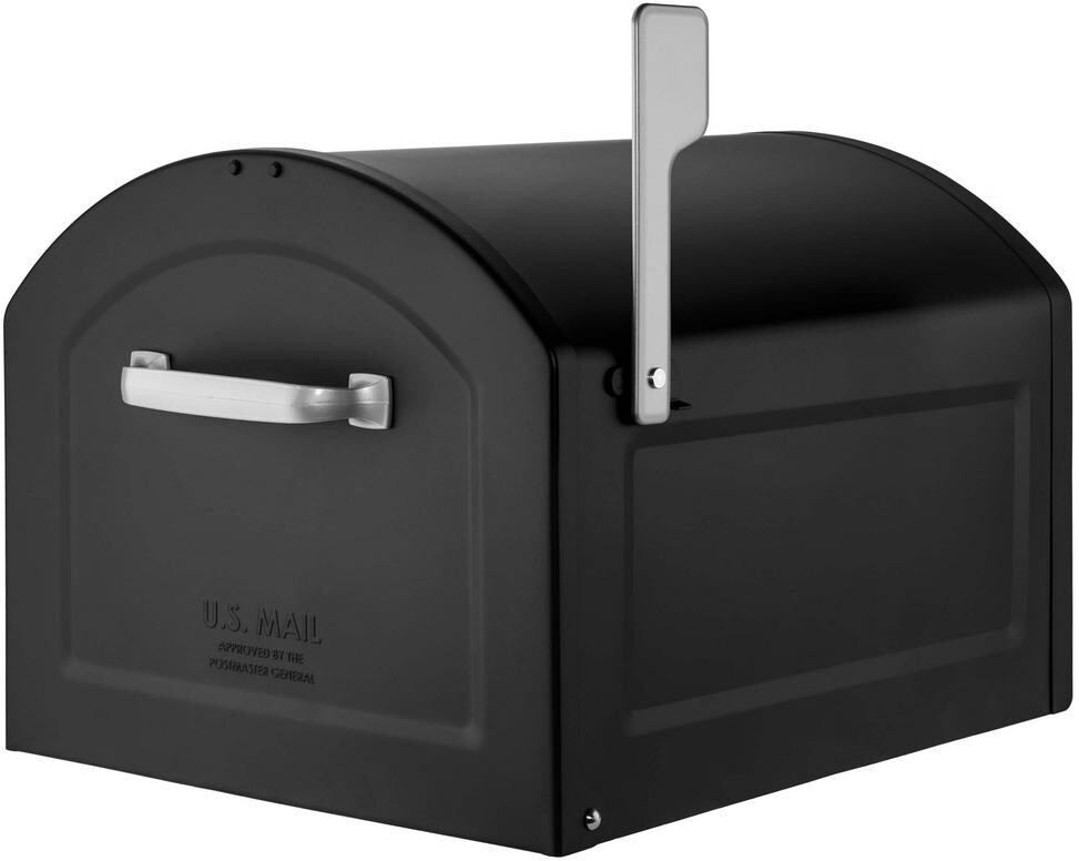 Centennial Post Mount Parcel Mailbox Premium Silver Handle Extra Large Durable