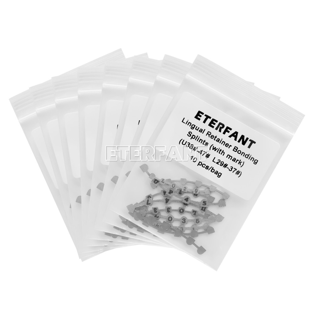 ETERFANT Dental Orthodontic Lingual Retainer Bonding Splints w/Marks 10pcs/pack