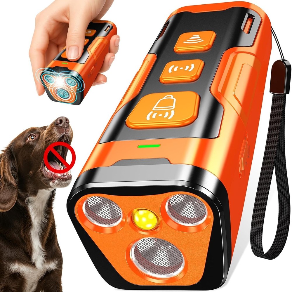 Humane Bark Control Device with 6 Modes - Portable 23 FT Range Training Aid