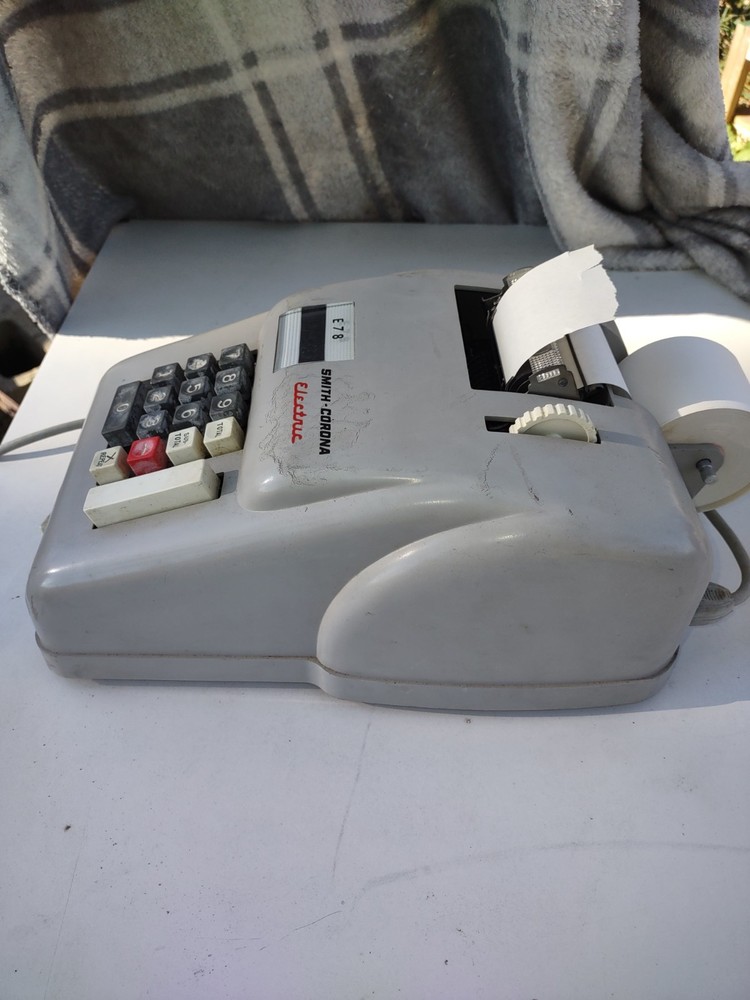 vintage Smith-Corona E78 Electric Adding Machine.