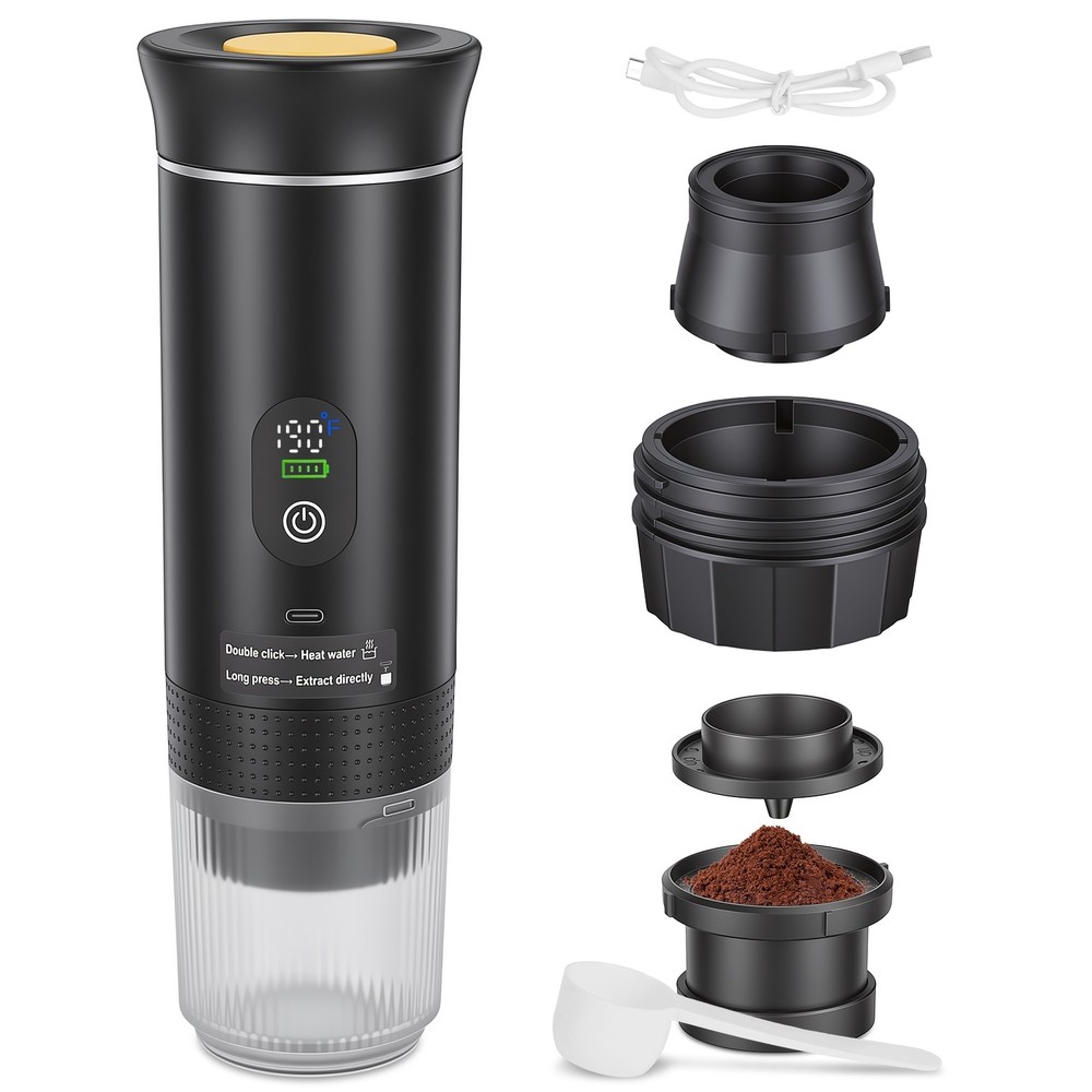 Cordless Espresso Maker Machine Self-Heating Coffee Maker