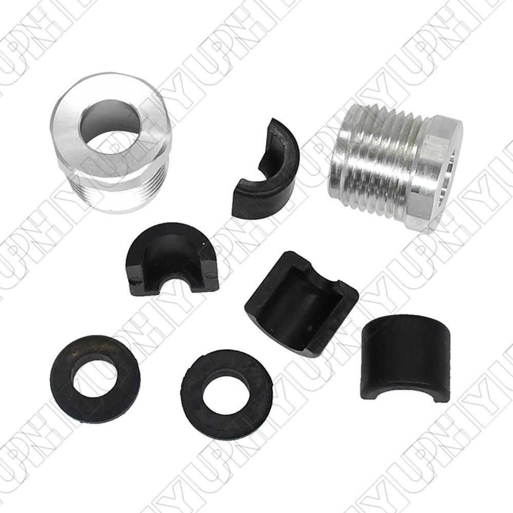 Steering Reverse Aluminum Billet Cable Lock Nut+Half Ring Retainer Kit 277001729