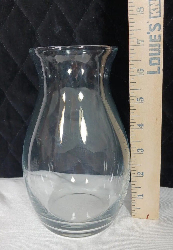 Vintage Curved Glass Vase