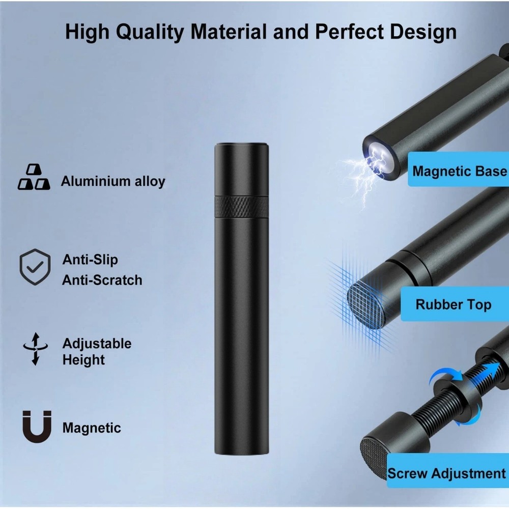 GPU Support w/Magnetic Base & Rubber Pad Adjustable 70-120mm for PC Case