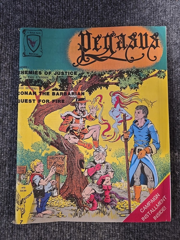 1982 D&D Judges Guild Pegasus #7 City State Tunnels & Trolls Morrow Project!